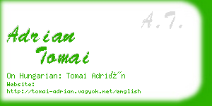 adrian tomai business card